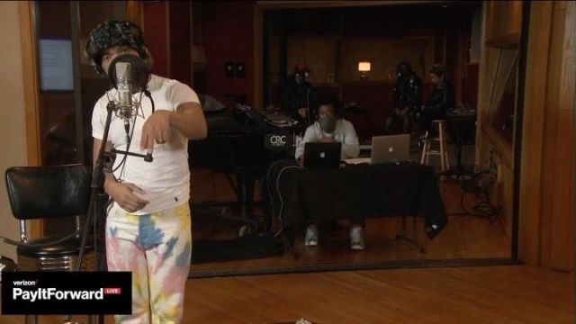 Levi 501 '93 Straight Tie Dye Jeans worn by Chance The Rapper on his Instagram account @chancetherapper