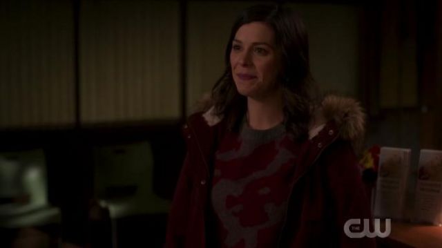 Leop­ard Print Mo­hair Blend Crew­neck Sweater worn by Chelsea (Lindsey Broad) in In the Dark Season 2 Episode 6