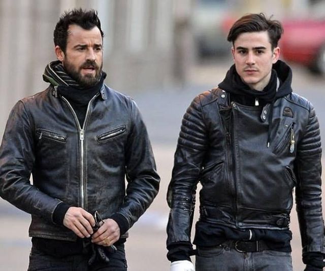 The leather jacket worn by Sebastien Theroux on the account Instagram of @justintherouxbr