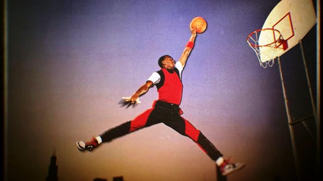 Nike Air Jordan 1 Black Toe sneakers worn by Michael Jordan in The Last Dance