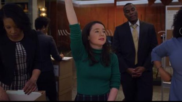 Plaid Wide-Leg Pants worn by Marissa Gold (Sarah Steele) in The Good Fight Season 4 Episode 7