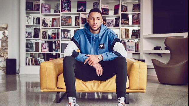 Nike Air Hoodie worn by Ben Simmons in Ben Simmons Reviews the Nike Air Force 1 JDI | Refresh Your Game | Champs Sports X Nike
