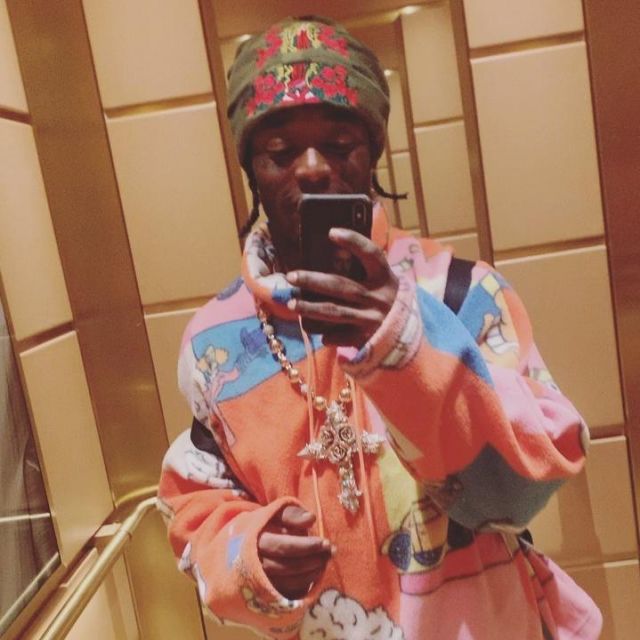 Martine Rose Imprimé à Capuche porté par Lil Uzi Vert, sur son Instagram account @liluzivert