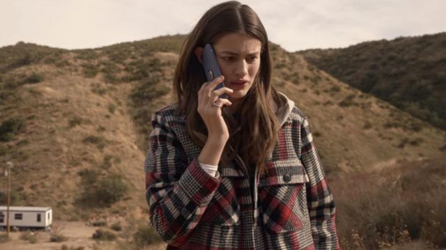 Plaid Jacket worn by Erin Naird (Diana Silvers) in Space Force (S01E10)
