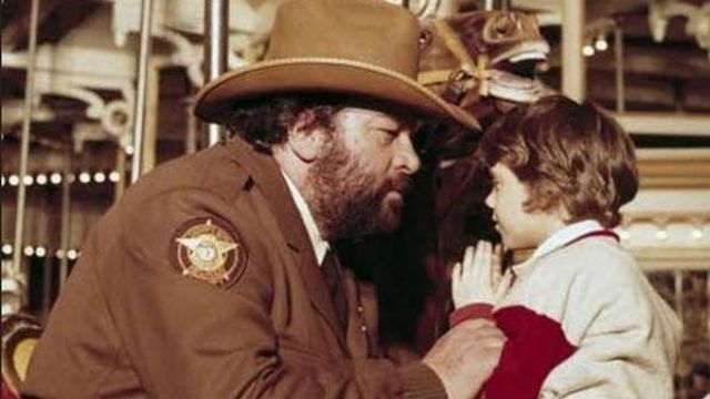Monroe County Patch worn by Sheriff Hall (Bud Spencer) in The Sheriff and the Satellite Kid