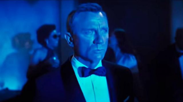 Tom Ford Satin Bow Tie worn by James Bond (Daniel Craig) in No Time to Die