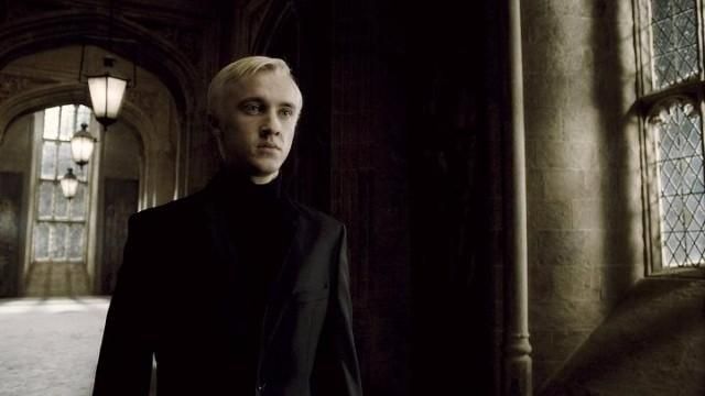 The black jacket worn by Draco Malfoy (Tom Felton) in Harry Potter and the half-blood Prince
