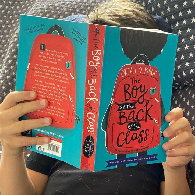 The book the Boy At the Back of the Class by Onjali Q. Rauf as seen on Holly Willoughby's Instagram account @hollywilloughby