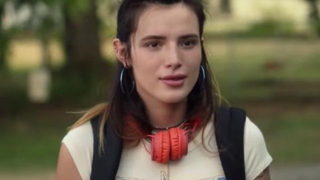 Red Headphones worn by Arielle (Bella Thorne) as seen in Infamous