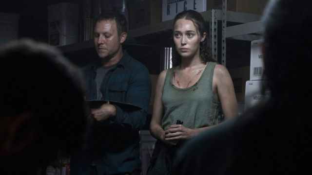 Olive green tank top worn by Alicia Clark (Alycia Debnam Carey) as seen in Fear the walking dead (Season 3 Episode 13)