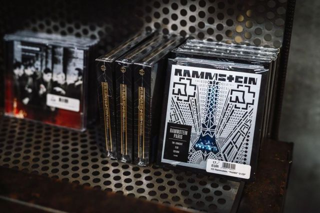 Rammstein Live in Paris CD on the Instagram account of @rammsteinshop