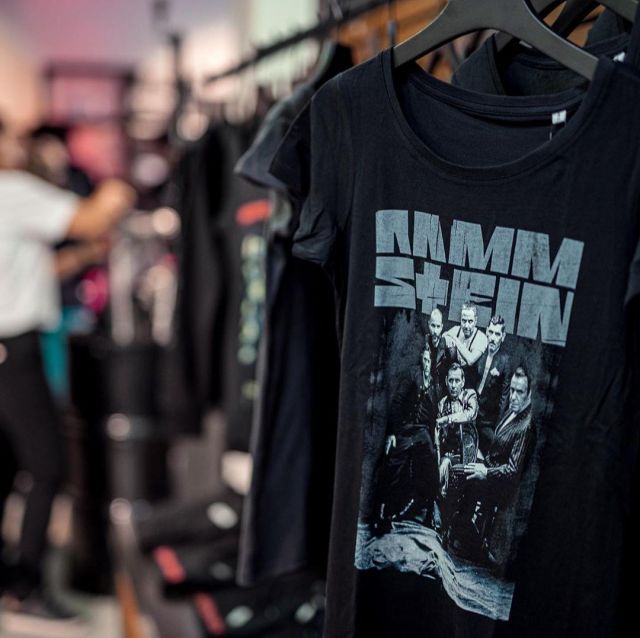Band Photo t-shirt of Rammstein on the Instagram account of @rammsteinshop