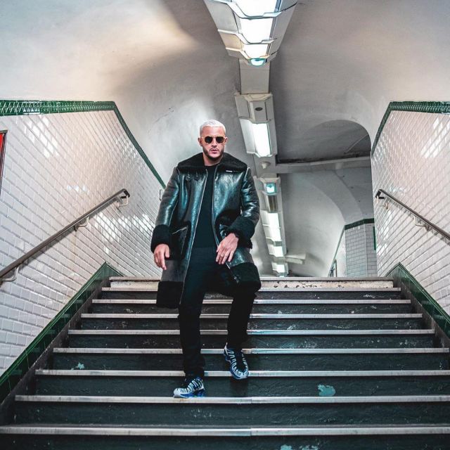 La veste en cuir bombardier noire Richard Valentine Paris portée par DJ Snake sur son compte Instagram @djsnake