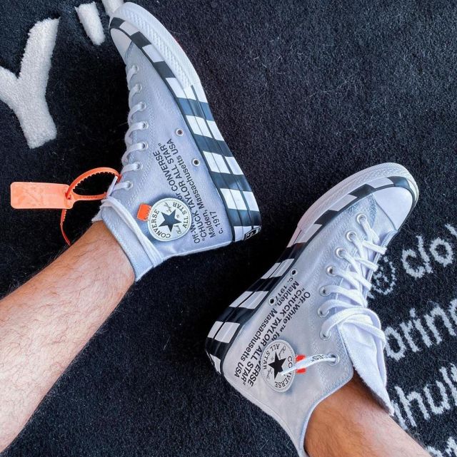 The pair of Converse Chuck Taylor All-Star 70s Off-White worn by Anil Brancaleoni on his account Instagram @anilbrancaleoni 
