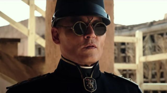 Round sunglasses worn by Colonel Joll (Johnny Depp) as seen in Waiting for the Barbarians