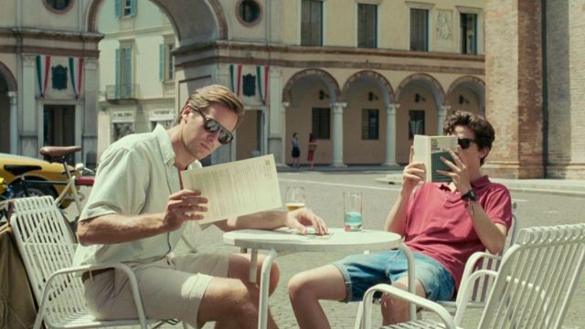 Sunglasses Persol of Oliver (Armie Hammer) in Call me by your name