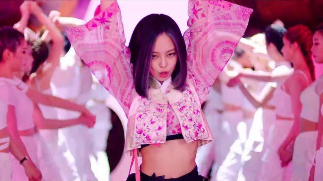 Danha Pink Floral Jacket worn by Jennie Kim in How You Like That music video by BlackPink