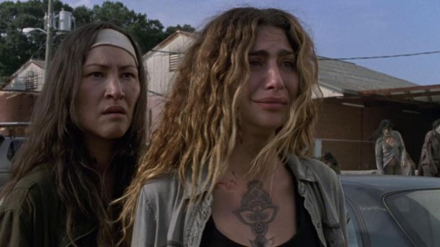 La tatouage de Magna (Nadia Hilker) dans The Walking Dead (Saison 9 Episode 7)