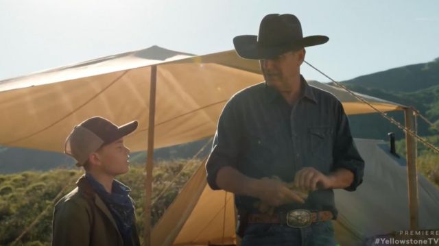 Bull Belt Buckle worn by John Dutton (Kevin Costner) as seen in Yellowstone (S03E01)