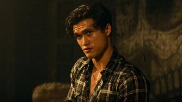 The plaid shirt worn by Rafe (Charles Melton) in the film Bad Boys for Life
