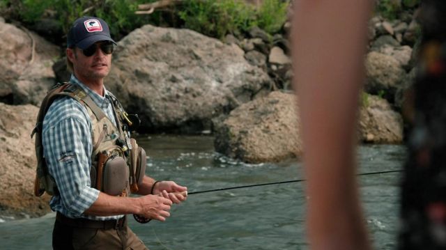Simms cap hat worn by Roarke Carter (Josh Holloway) as seen in Yellowstone (S03E03)