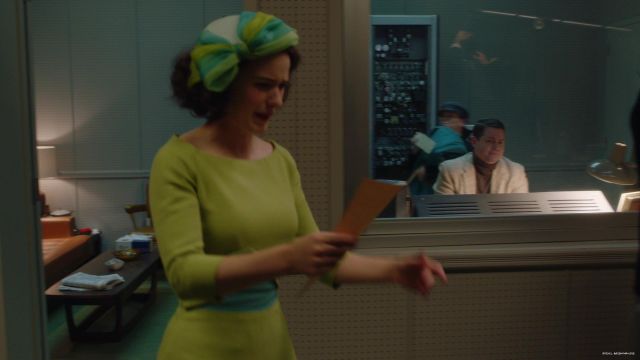 Lime Green Dress of Miriam 'Midge' Maisel (Rachel Brosnahan) in The Marvelous Mrs. Maisel (S03E07)