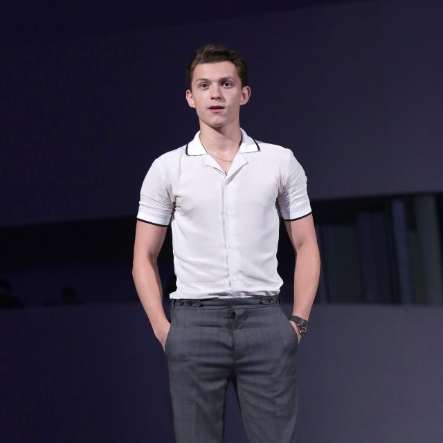 White Shirt worn by Tom Holland as seen on a Instagram post | Spotern