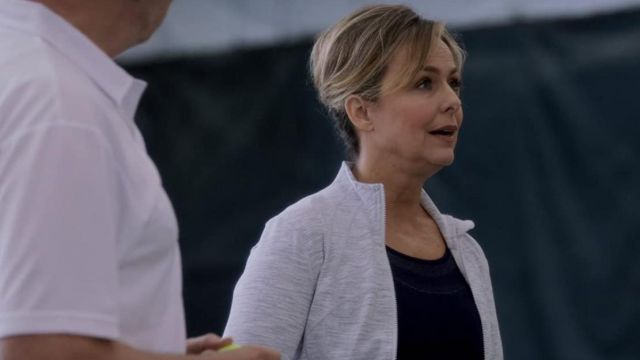 The jacket, heather grey Lululemon worn by Jacqueline Carlyle (Melora Hardin) in those who dare (S04E15)