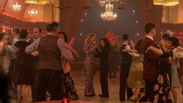 Les bottines à talons hauts Simon Miller portées par Villanelle (Jodie Comer) dans Killing Eve (Saison 3 Épisode 8)