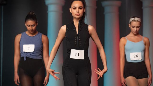 Carbon38 Black Bodysuit worn by April (Sofia Carson) in Feel the Beat