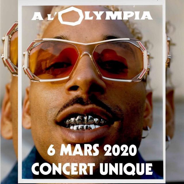 Sunglasses Cazal worn by Laylow on his concert poster At The Olympia