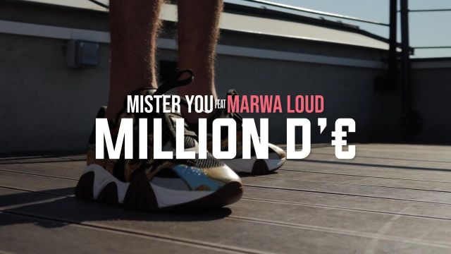 Les baskets Versace portées par Mister You dans son clip Million d'€ ft. Marwa Loud
