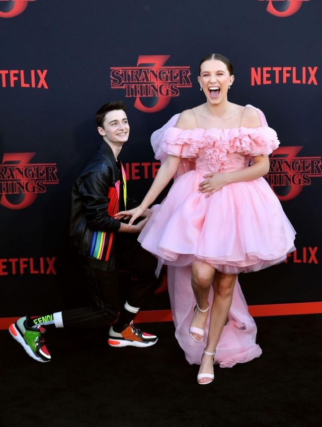Rodarte Pink Dress worn by Millie Bobby Brown from the Stranger Things season 3 Premiere