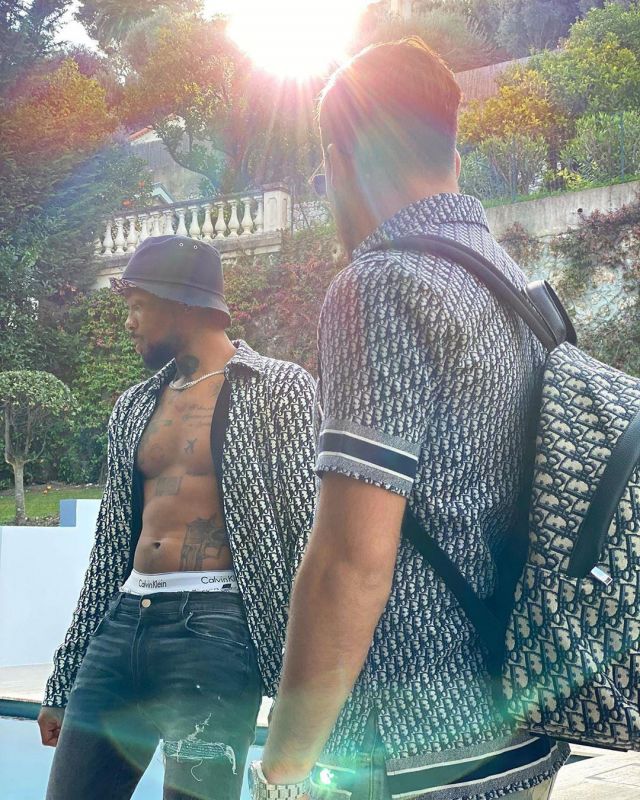 La chemise Dior de Laurent Correia sur le compte Instagram de @sisikofficiel