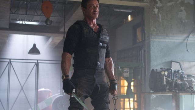 The replica of the bowie knife of Barney Ross (Sylvester Stallone) in The Expendables 2: Special unit