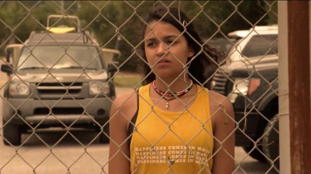 Yellow tank top worn by Kiara (Madison Bailey) in Outer Banks (S01E03)