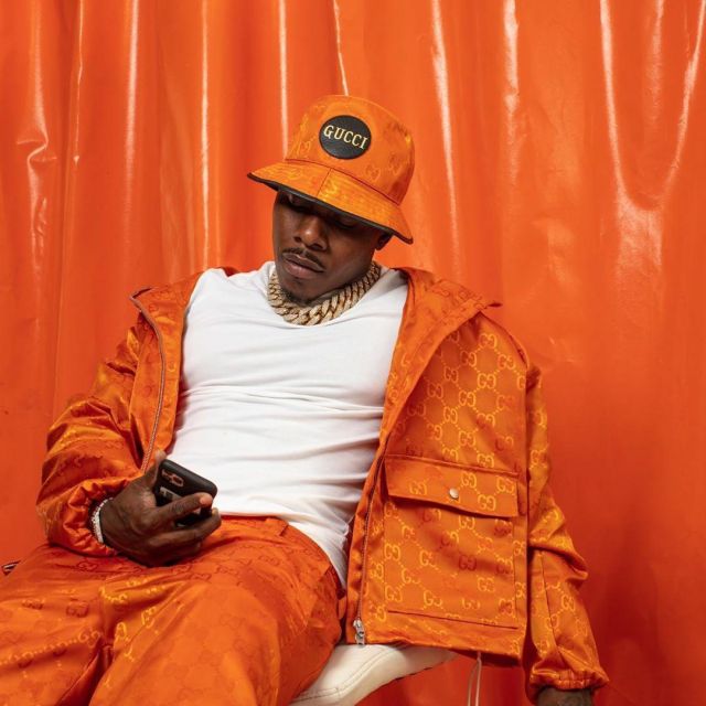 The bob Gucci orange worn by Dababy on his account Instagram @dababy ...