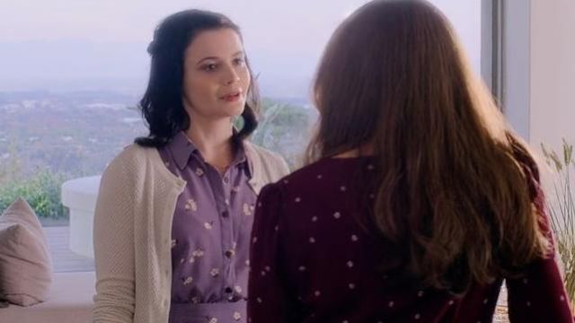 Lilac printed dress worn by Rachel (Meganne Young) in The Kissing Booth 2