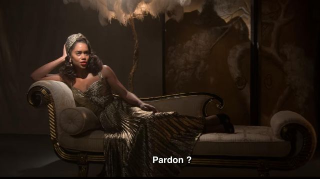 Dress midi gold-tone Camille Washington (Laura Harrier) in Hollywood (S01E05)