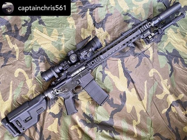 Law Tactical AR folder stock adapter on the Instagram account @lawtactical