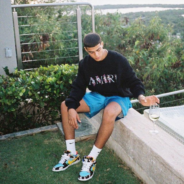 Le sweatshirt Amiri porté par Lunay sur son compte Instagram @lunay