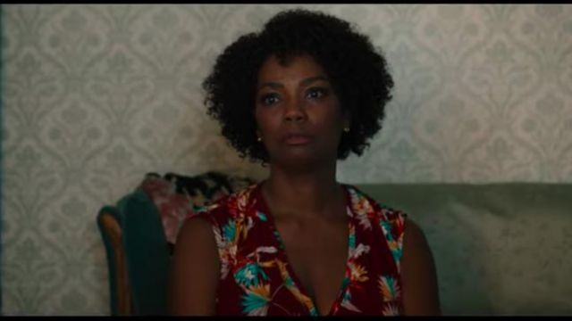 The red top with printed Brianna Cartwright (Teyonah Parris) in the film Candyman