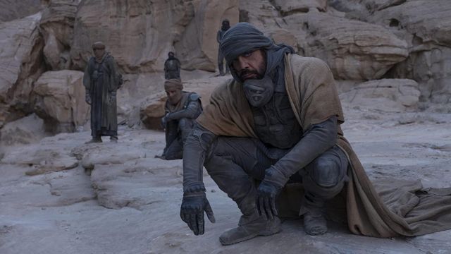 Cardigan worn by Stilgar (Javier Bardem) as seen in Dune movie