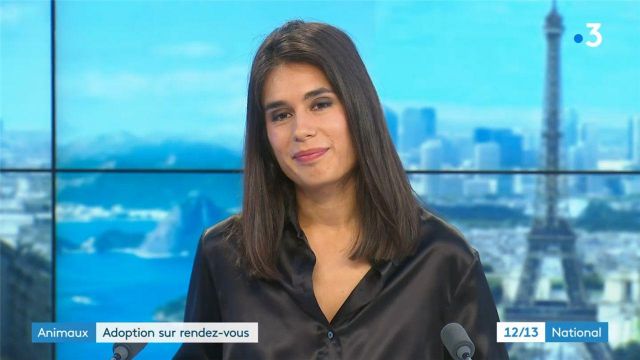 La chemise douce et légère en soie noire de Émilie Tran Nguyen dans 12/13 Journal de France 3