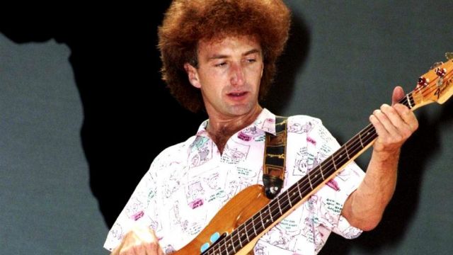 The printed shirt worn by John Deacon during Queen: Live Aid