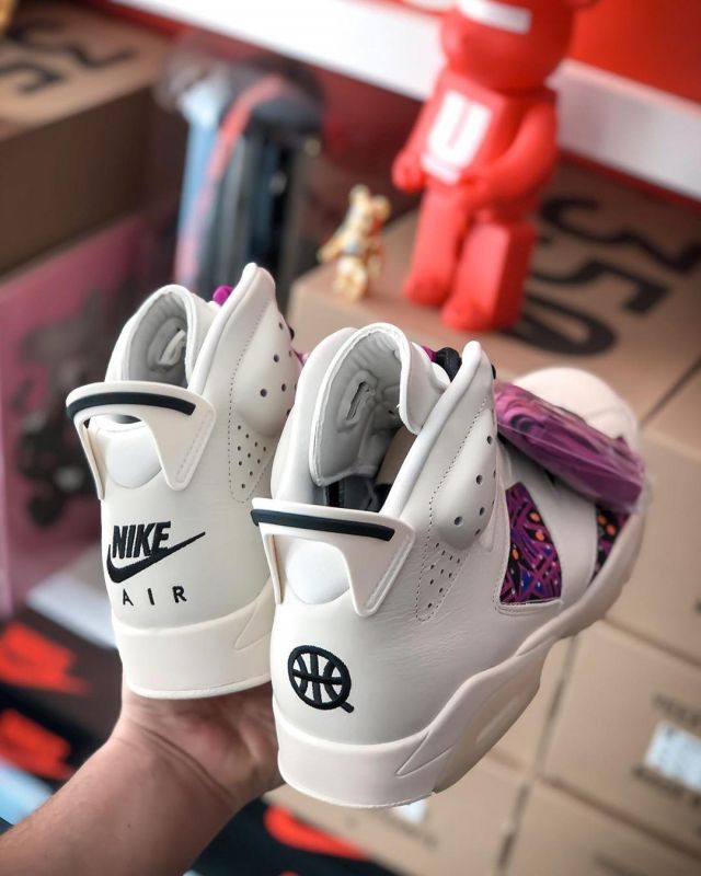 Jordan 6 Retro Quai54 Sail Black (2020) sur le compte Instagram de @tonton_gibs