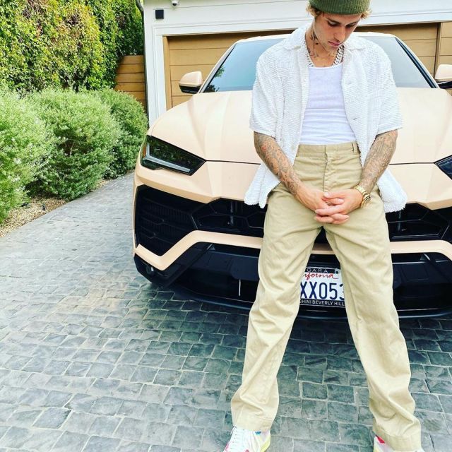 Pantalon de Justin Bieber sur l&#39;Instagram account @justinbieber