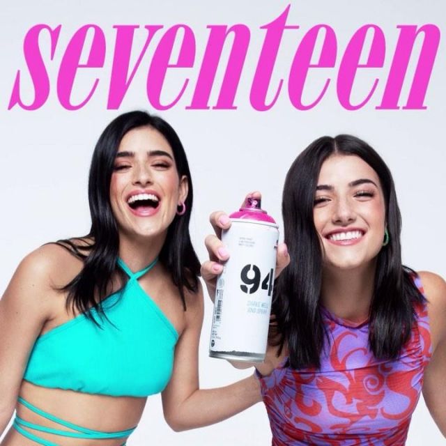 Turquoise top worn by Dixie D'Amelio on the Instagram account @seventeen