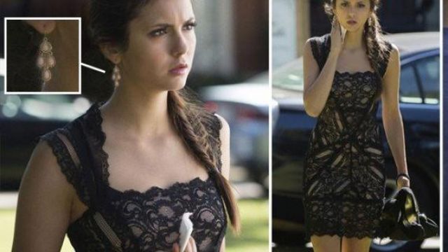 Nicole Miller Eva Lace Dress worn by Elena Gilbert (Nina Dobrev) in The Vampire Diaries (S04E07)