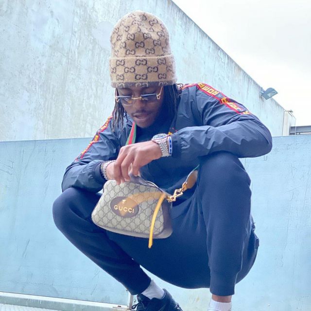 Gucci bag worn by Koba LaD on the account Instagram of @koba_lad